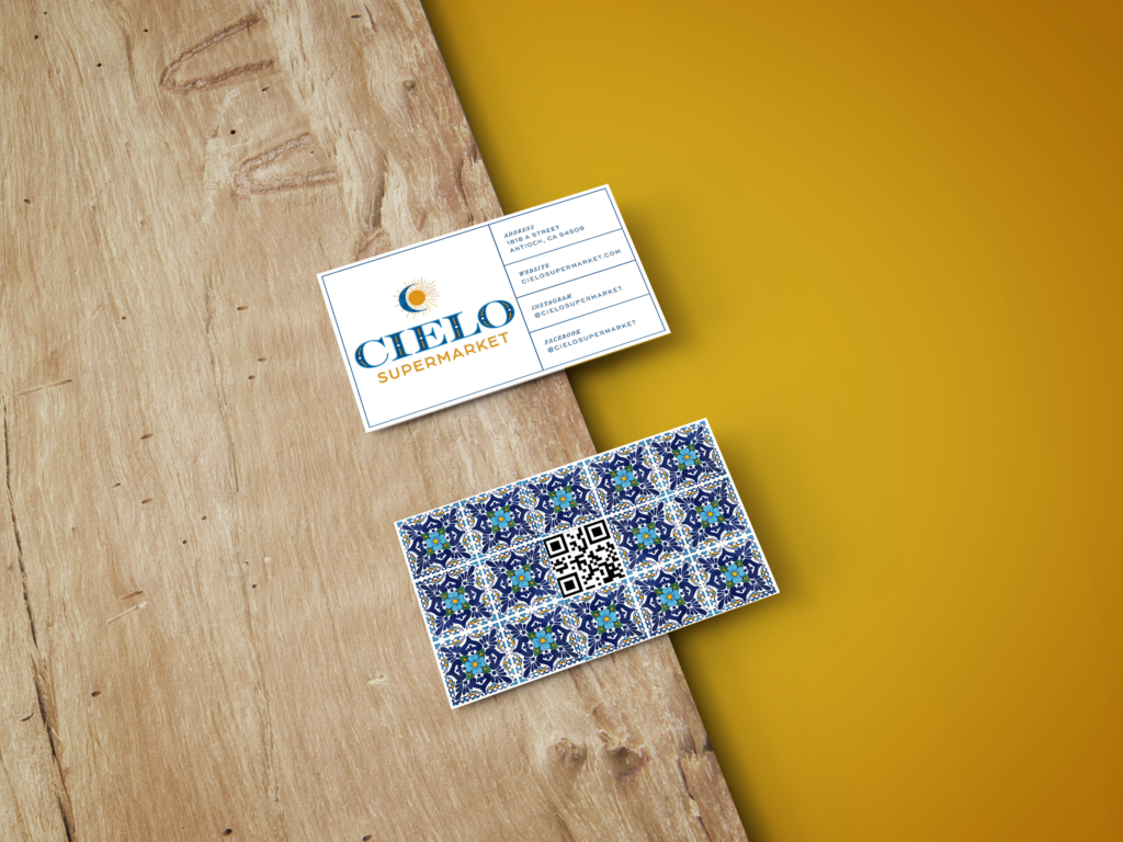 Cielo Supermarket Business Cards